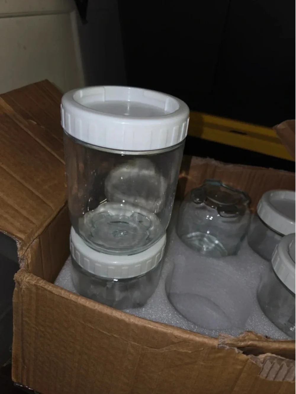 Overnight oats glass jars 5in